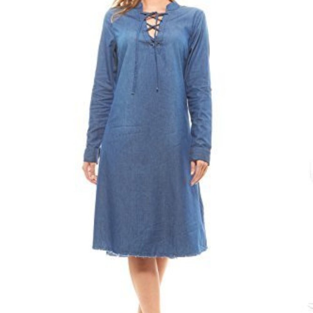 NWT denim dress, Size Small